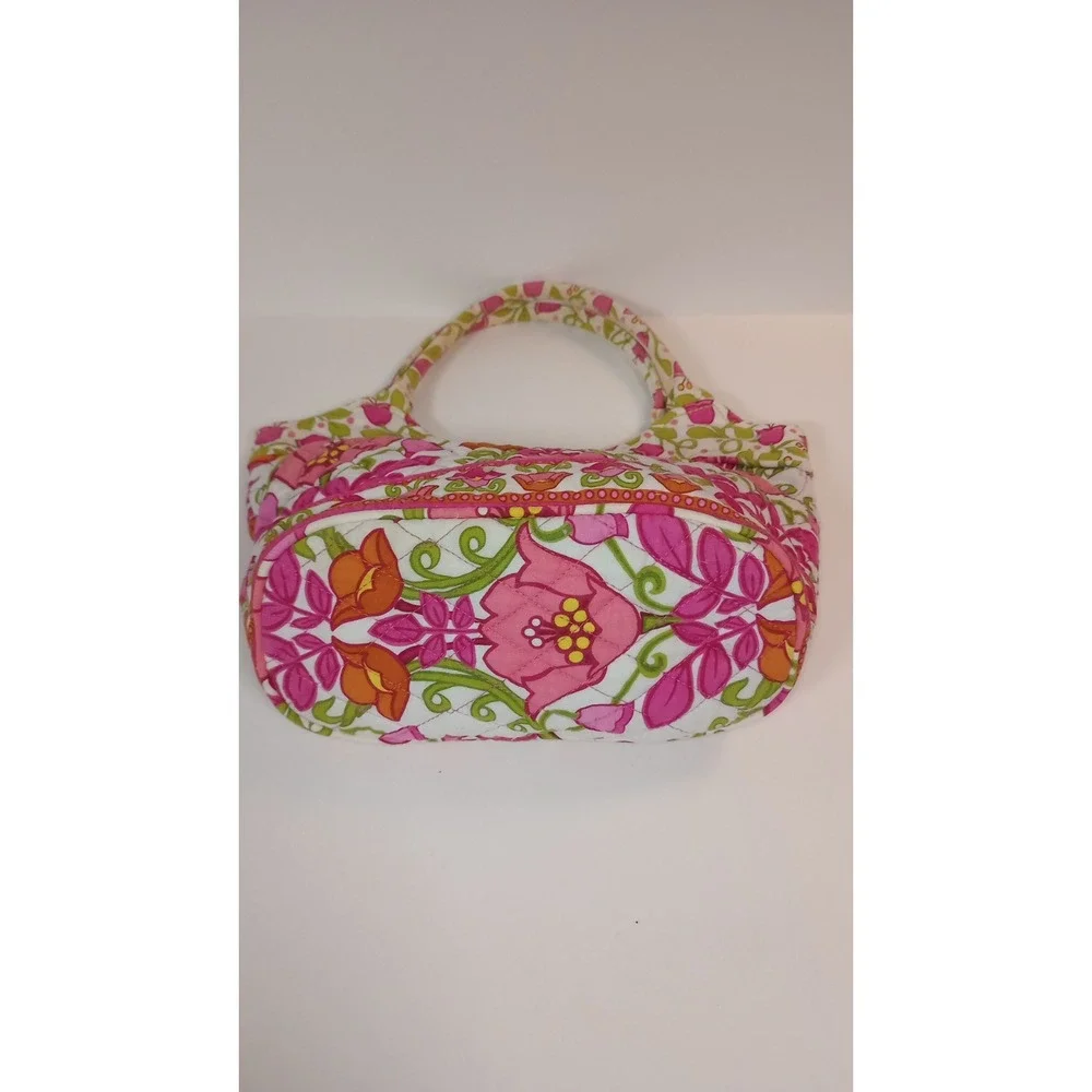 Vera Bradley Purse Daisy Lilli Bell Handbag Tote Magnetic Snap Floral Bag EUC